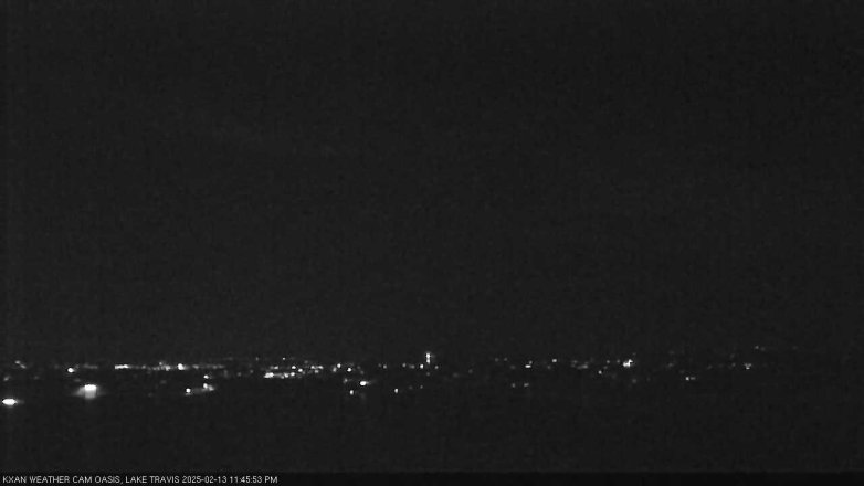 Lake Travis webcam, February 13, 2025 11:45 PM CT