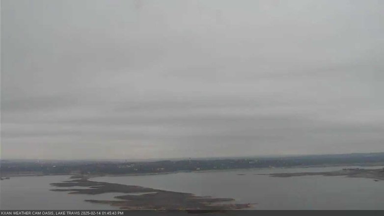 Lake Travis webcam, February 14, 2025 1:45 PM CT