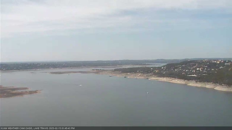 Lake Travis webcam, February 15, 2025 1:45 PM CT