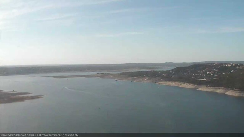 Lake Travis webcam, February 15, 2025 3:45 PM CT
