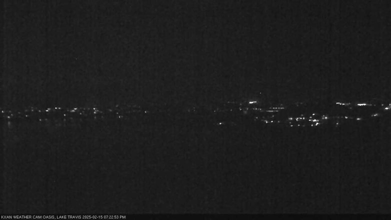 Lake Travis webcam, February 15, 2025 7:25 PM CT