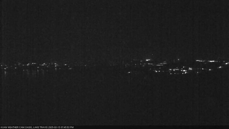 Lake Travis webcam, February 15, 2025 7:45 PM CT