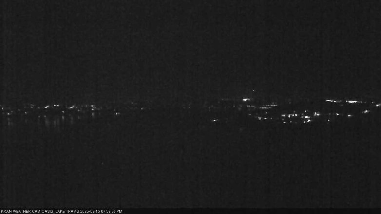 Lake Travis webcam, February 15, 2025 8:00 PM CT