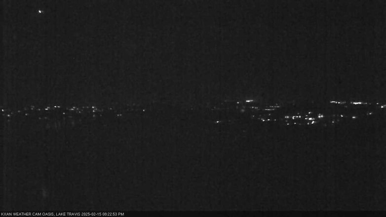 Lake Travis webcam, February 15, 2025 8:25 PM CT