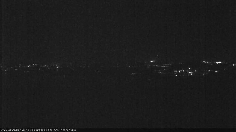 Lake Travis webcam, February 15, 2025 9:00 PM CT