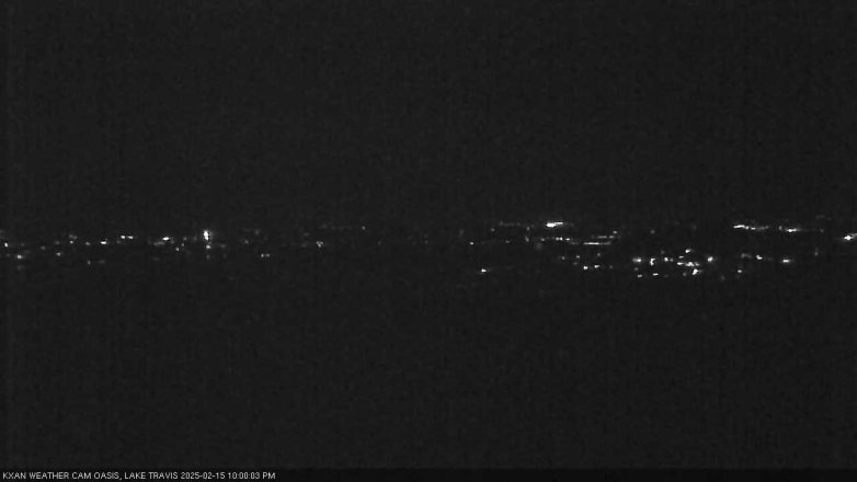 Lake Travis webcam, February 15, 2025 10:00 PM CT