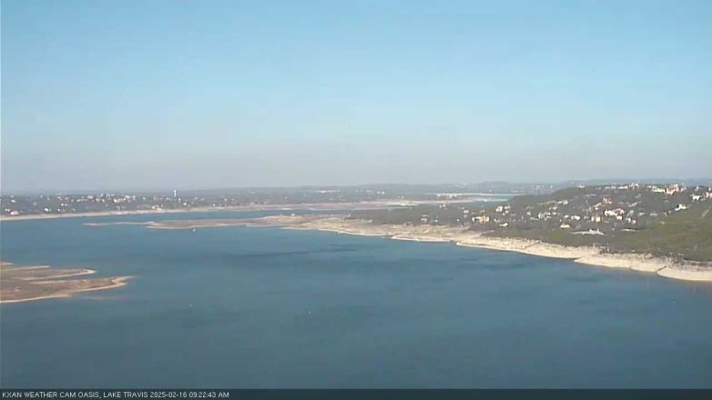 Lake Travis webcam, February 16, 2025 9:25 AM CT