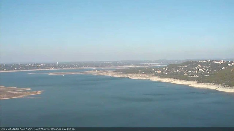 Lake Travis webcam, February 16, 2025 9:45 AM CT