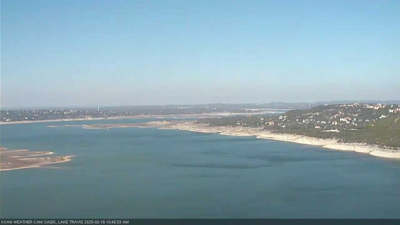 Lake Travis webcam, February 16, 2025 10:45 AM CT