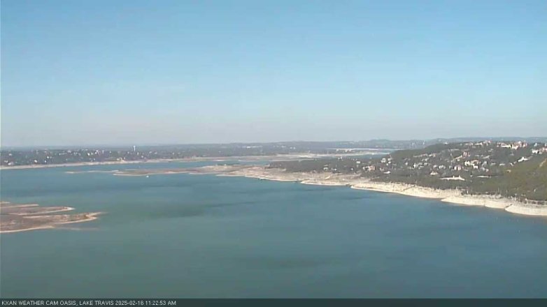 Lake Travis webcam, February 16, 2025 11:25 AM CT