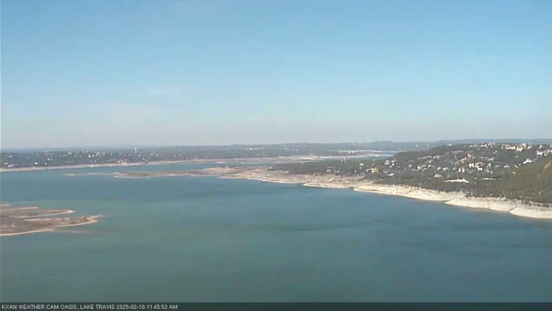 Lake Travis webcam, February 16, 2025 11:45 AM CT