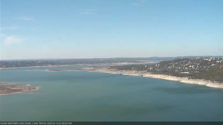 Lake Travis webcam, February 16, 2025 1:00 PM CT