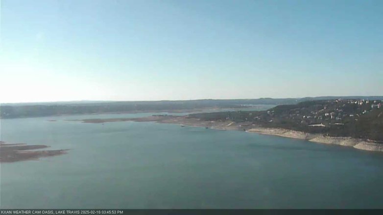 Lake Travis webcam, February 16, 2025 3:45 PM CT