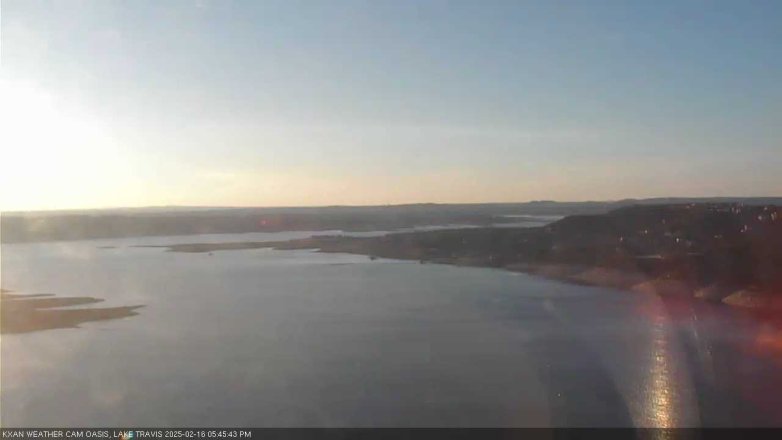Lake Travis webcam, February 16, 2025 5:45 PM CT