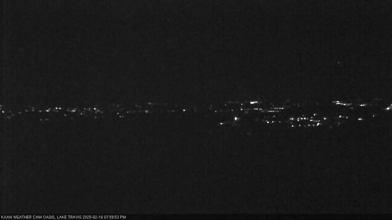 Lake Travis webcam, February 16, 2025 8:00 PM CT