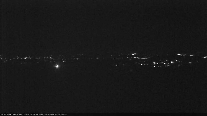 Lake Travis webcam, February 16, 2025 10:25 PM CT