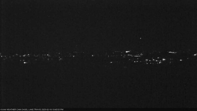 Lake Travis webcam, February 16, 2025 10:45 PM CT