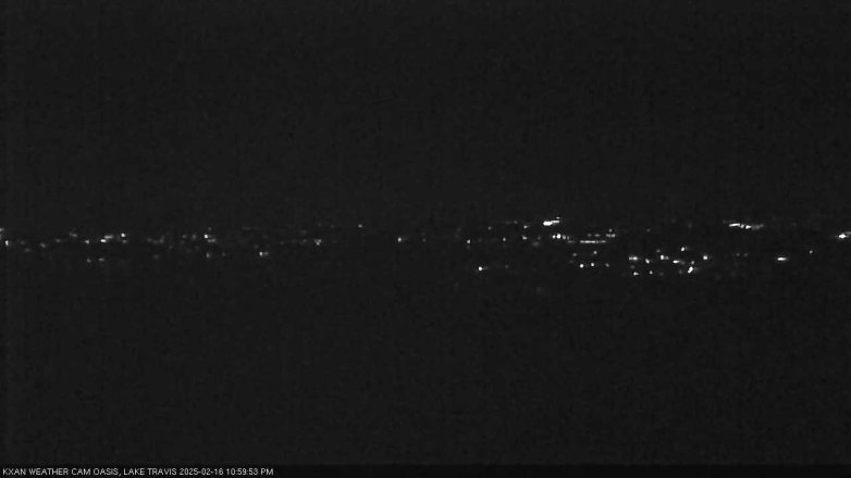 Lake Travis webcam, February 16, 2025 11:00 PM CT