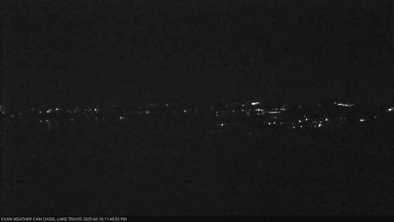 Lake Travis webcam, February 16, 2025 11:45 PM CT