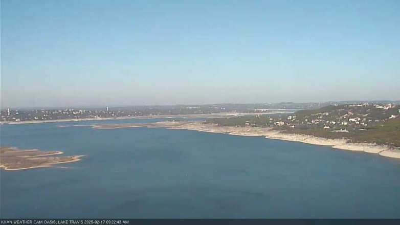 Lake Travis webcam, February 17, 2025 9:25 AM CT