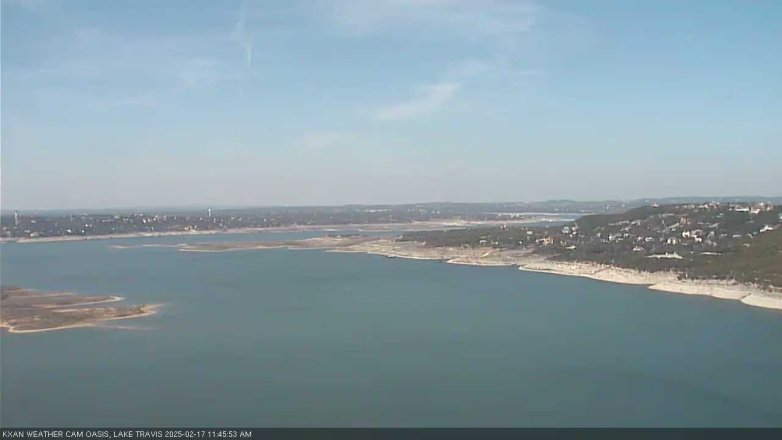 Lake Travis webcam, February 17, 2025 11:45 AM CT