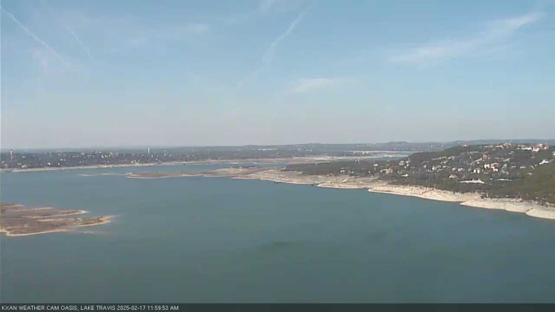 Lake Travis webcam, February 17, 2025 12:00 PM CT
