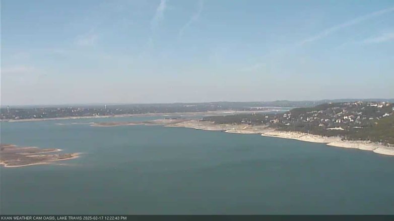 Lake Travis webcam, February 17, 2025 12:25 PM CT