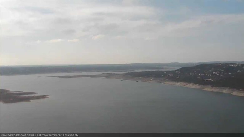 Lake Travis webcam, February 17, 2025 3:45 PM CT