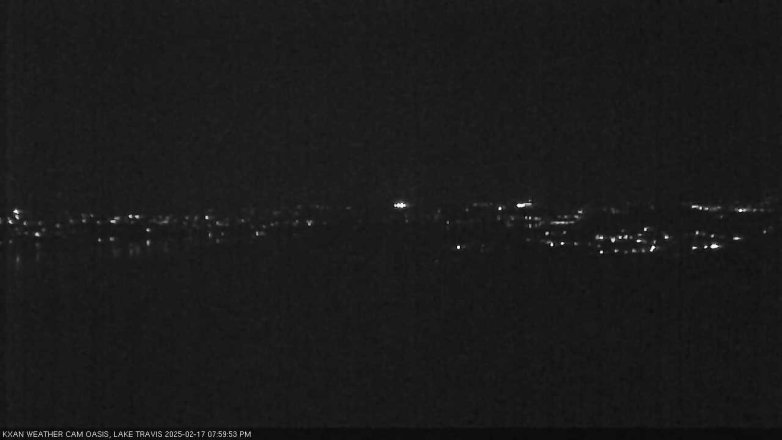 Lake Travis webcam, February 17, 2025 8:00 PM CT