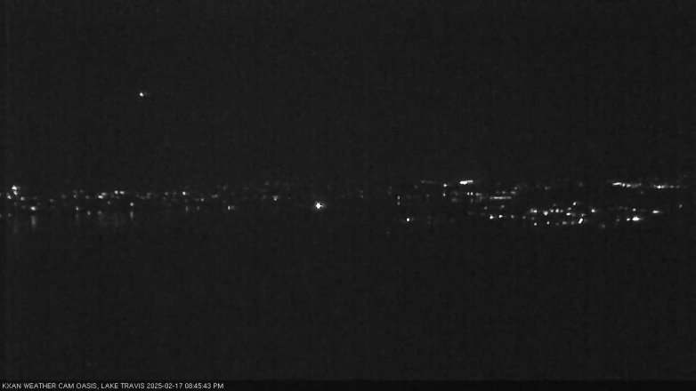 Lake Travis webcam, February 17, 2025 8:45 PM CT