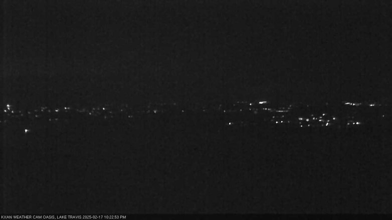 Lake Travis webcam, February 17, 2025 10:25 PM CT