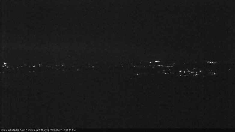 Lake Travis webcam, February 17, 2025 11:00 PM CT