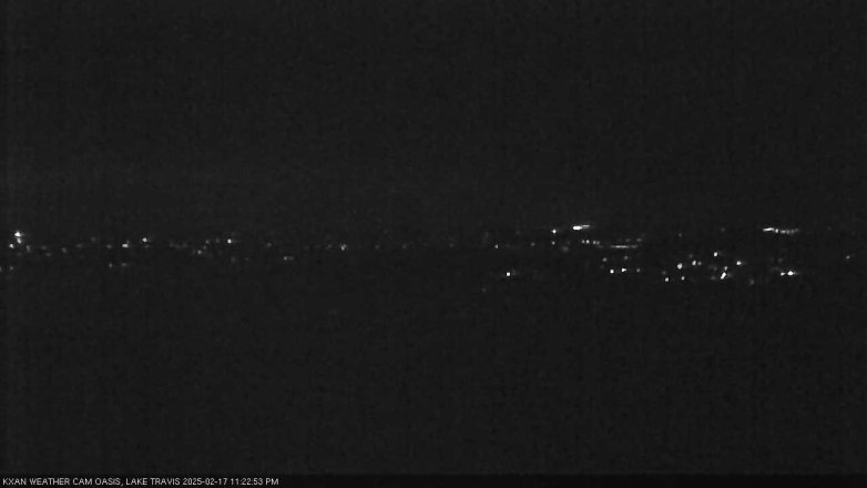 Lake Travis webcam, February 17, 2025 11:25 PM CT