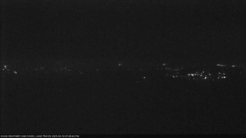 Lake Travis webcam, February 18, 2025 7:45 PM CT