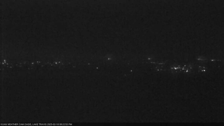 Lake Travis webcam, February 18, 2025 8:25 PM CT