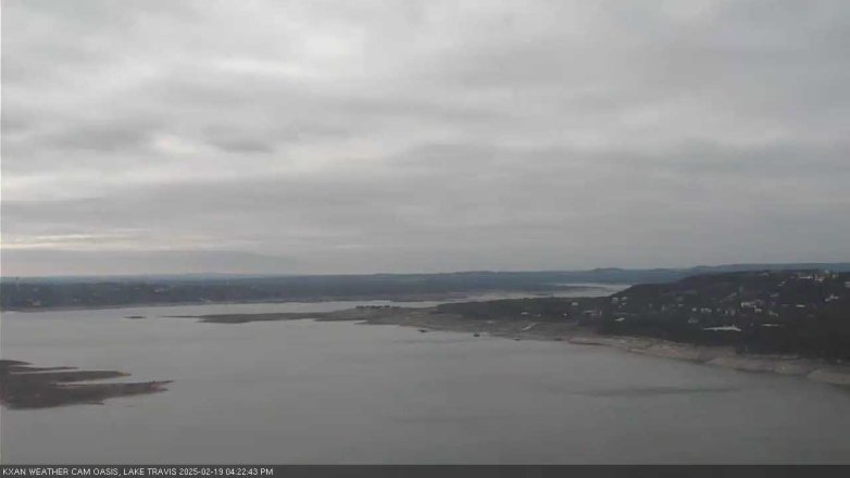 Lake Travis webcam, February 19, 2025 4:25 PM CT