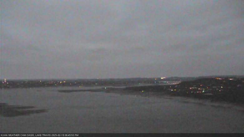 Lake Travis webcam, February 19, 2025 6:45 PM CT