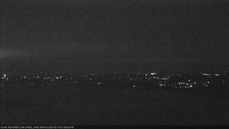 Lake Travis webcam, February 19, 2025 7:00 PM CT
