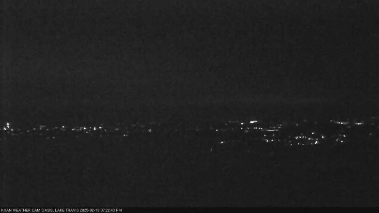 Lake Travis webcam, February 19, 2025 7:25 PM CT
