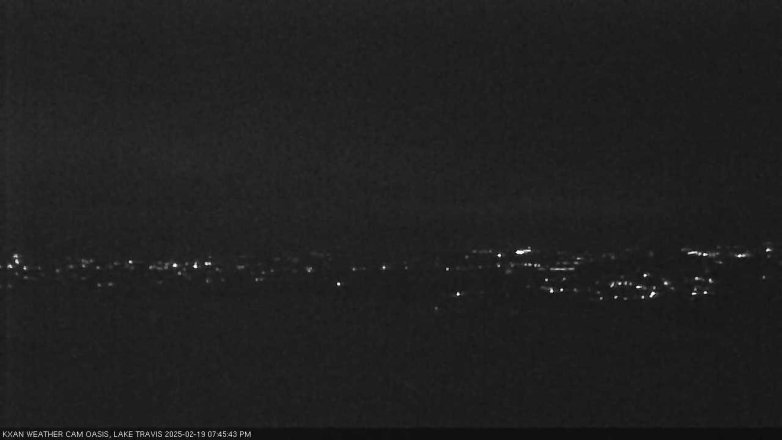 Lake Travis webcam, February 19, 2025 7:45 PM CT