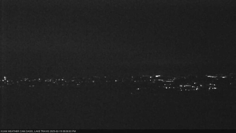 Lake Travis webcam, February 19, 2025 8:00 PM CT