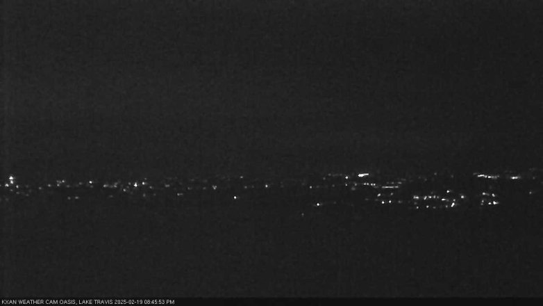Lake Travis webcam, February 19, 2025 8:45 PM CT