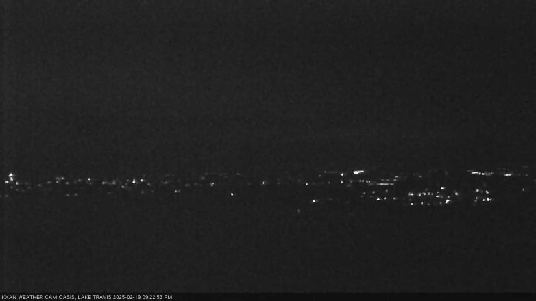 Lake Travis webcam, February 19, 2025 9:25 PM CT
