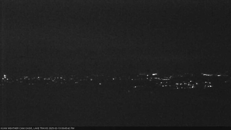 Lake Travis webcam, February 19, 2025 9:45 PM CT