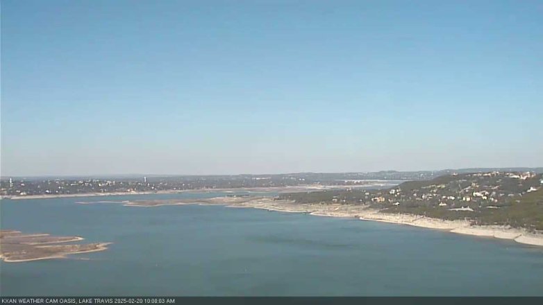 Lake Travis webcam, February 20, 2025 10:00 AM CT