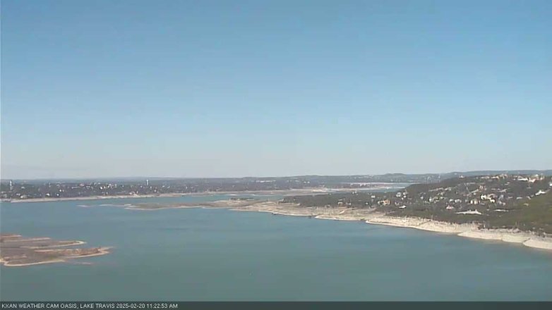 Lake Travis webcam, February 20, 2025 11:25 AM CT