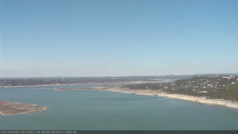 Lake Travis webcam, February 20, 2025 11:45 AM CT