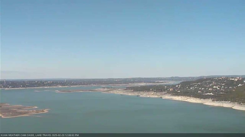 Lake Travis webcam, February 20, 2025 12:00 PM CT