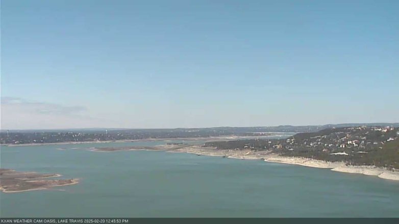 Lake Travis webcam, February 20, 2025 12:45 PM CT