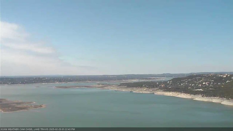 Lake Travis webcam, February 20, 2025 1:25 PM CT